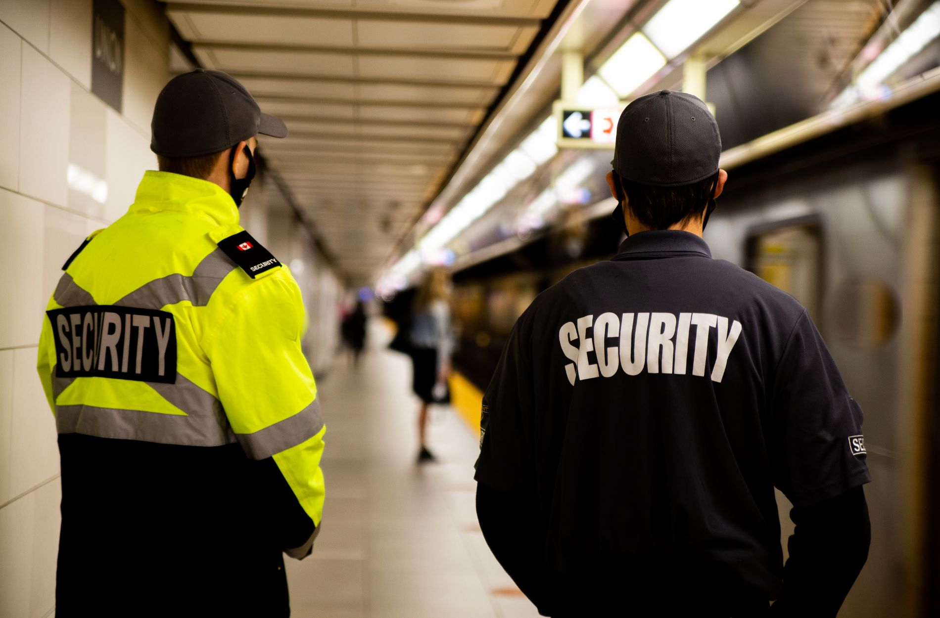 Security staff dealing with aggressive behaviour